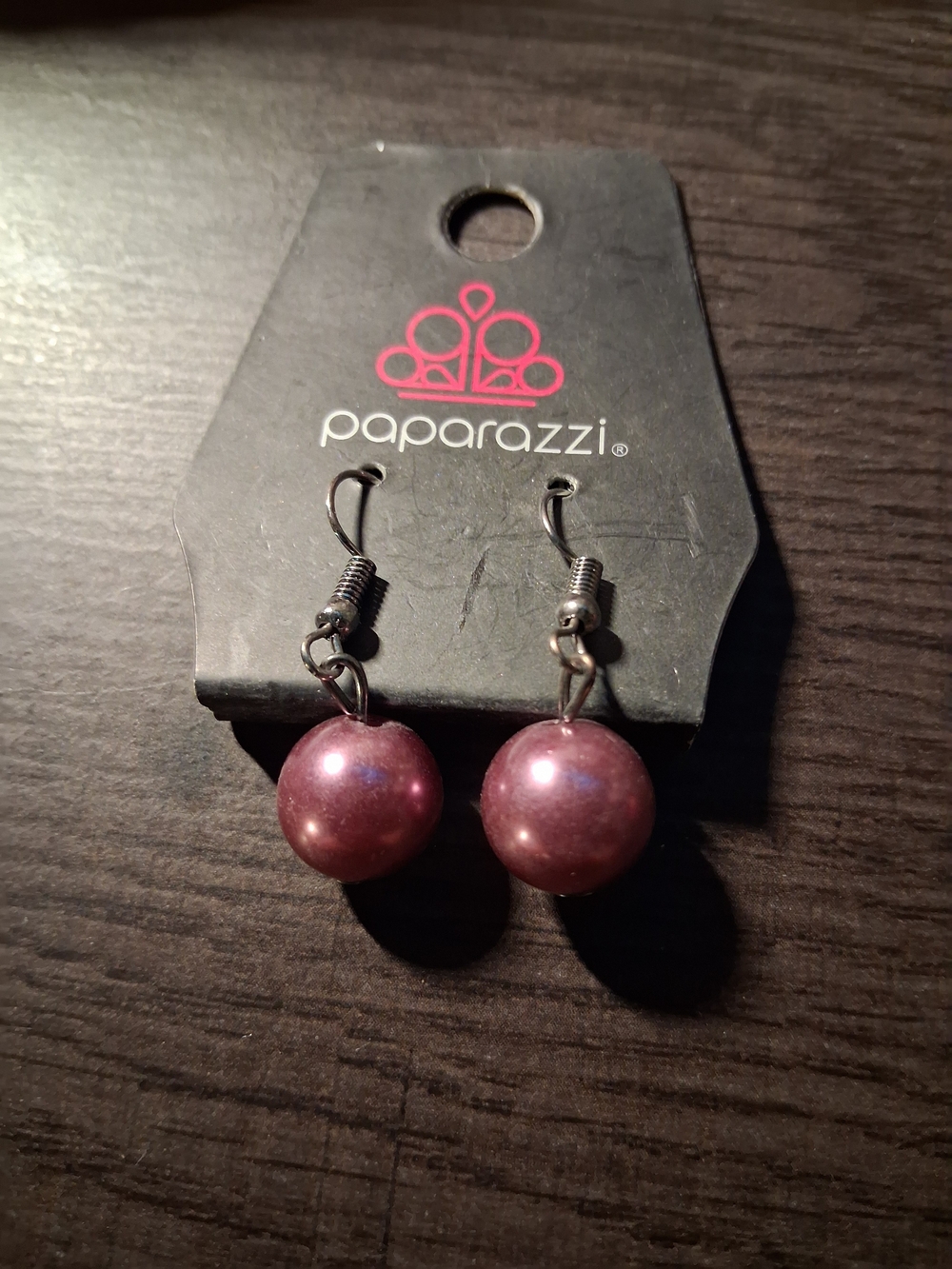 paparazzi Rose Pearl Drop Earrings